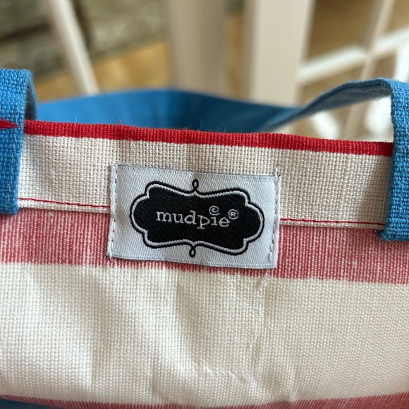 NWOT - Kids Canvas Shark Beach Bag by Mudpie - Picture 4 of 4